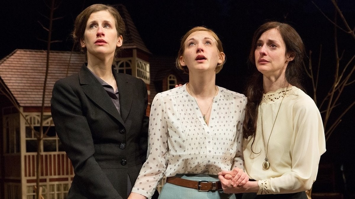  THREE CHEKHOV SISTERS: From left, Sarah Sanford (as Olga), Mary Tuomanen (as Irina) and Katharine Powell (as Masha) as the 'Three Sisters' in the Arden Theatre Company production of Anton Chekhov's play. (Photo courtesy of Mark Garvin)  