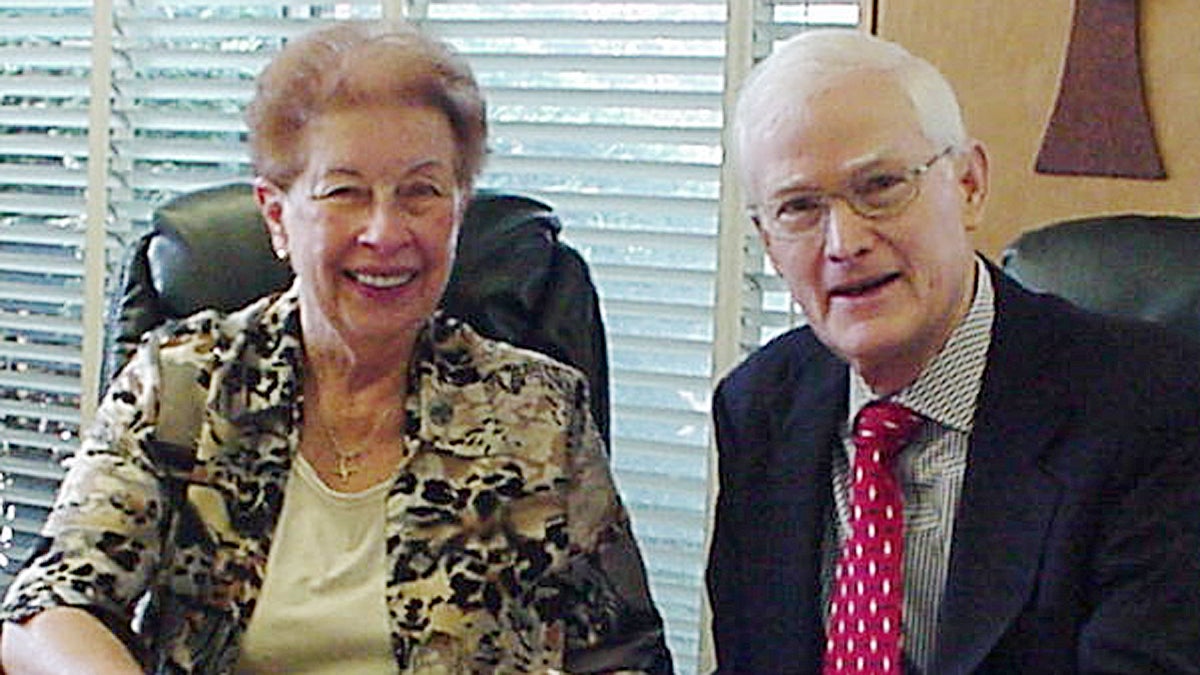  Sister Rita Margraff and Martin Brill, President and Treasurer, respectively, of Interfaith Housing Development Corporation (Image courtesy of Margraff) 