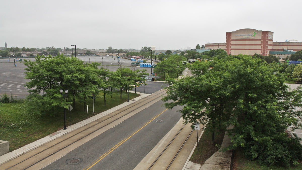 The site of the new Sixer's practice stadium is located on the Southeast corner of Martin Luther King Blvd. and Delaware Ave. in Camden