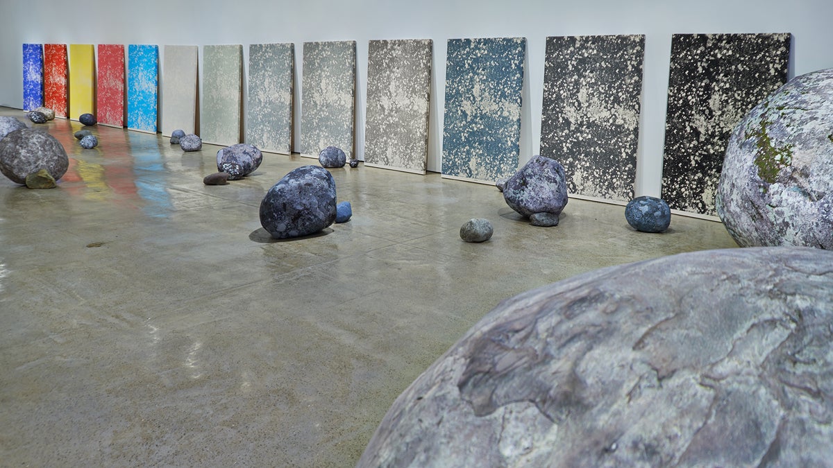  Sarah Sze at The Fabric Workshop and Museum (installation view, second floor), 2013. Mixed media. Dimensions variable. In collaboration with The Fabric Workshop and Museum, Philadelphia. (Photo: Tom Powel Imaging. Courtesy of the artist) 