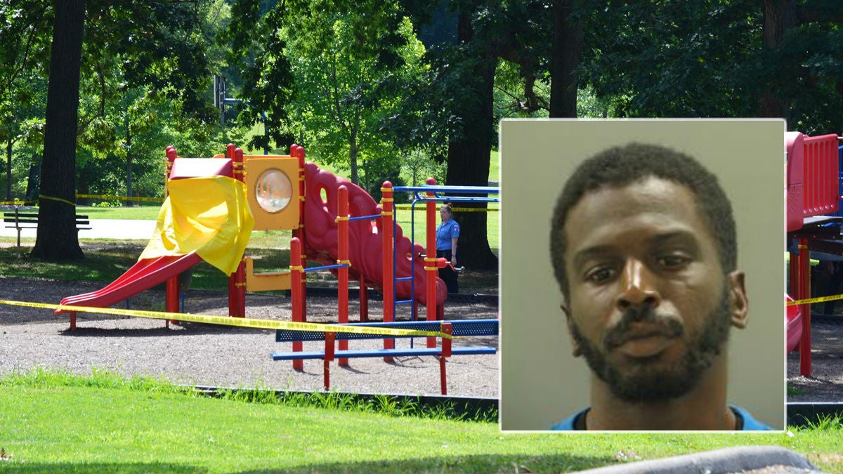  Police discovered Jamie Murphy's body on the slide at Canby Park. Her boyfriend, Gary Perkins, is now charged in her death. (John Jankowski/for NewsWorks) 