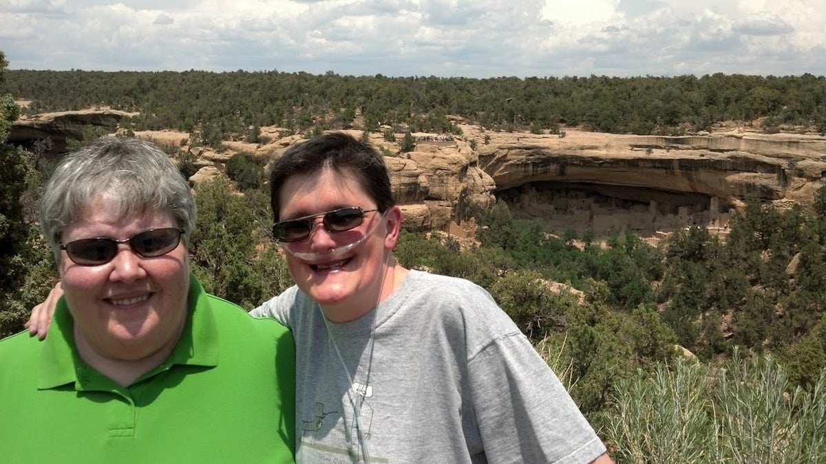  Sabrina Maurer and Kimberly Underwood pictured here at Mesa Verde National Park in Colorado in 2013. (Photo by Petra Heinsen, courtesy of Maurer) 