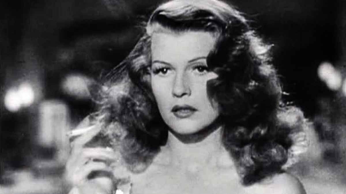 Screenshot of Rita Hayworth as Gilda in the trailer for the film Gilda. (<a href=