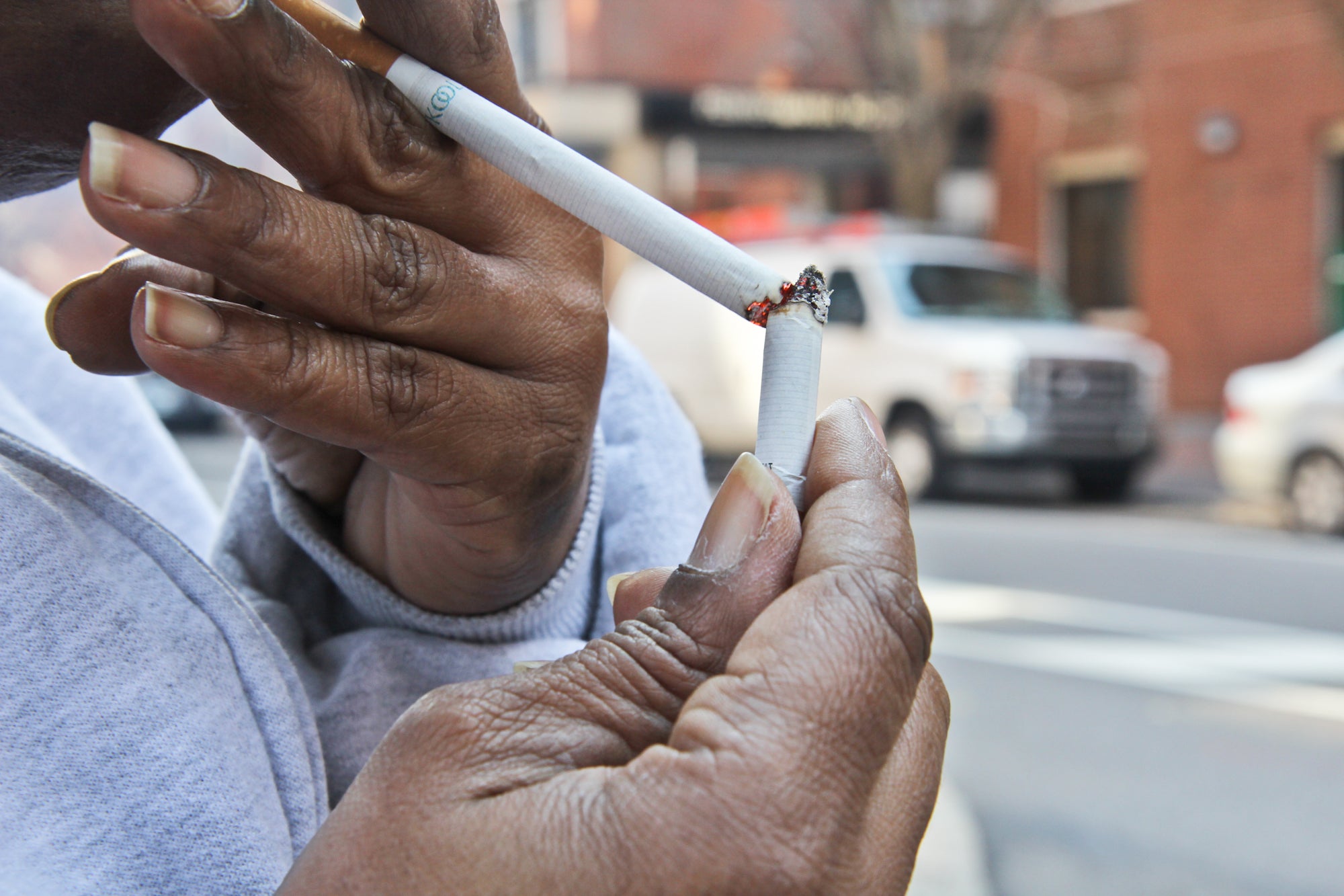  Smoking will be banned in Philadelphia Housing Authority properties starting August 5. (Kimberly Paynter/WHYY) 