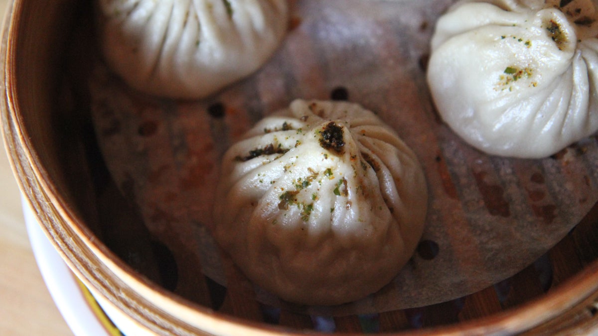 Soup dumplings at Bing Bing Dim Sum. (Kimberly Paynter/WHYY)