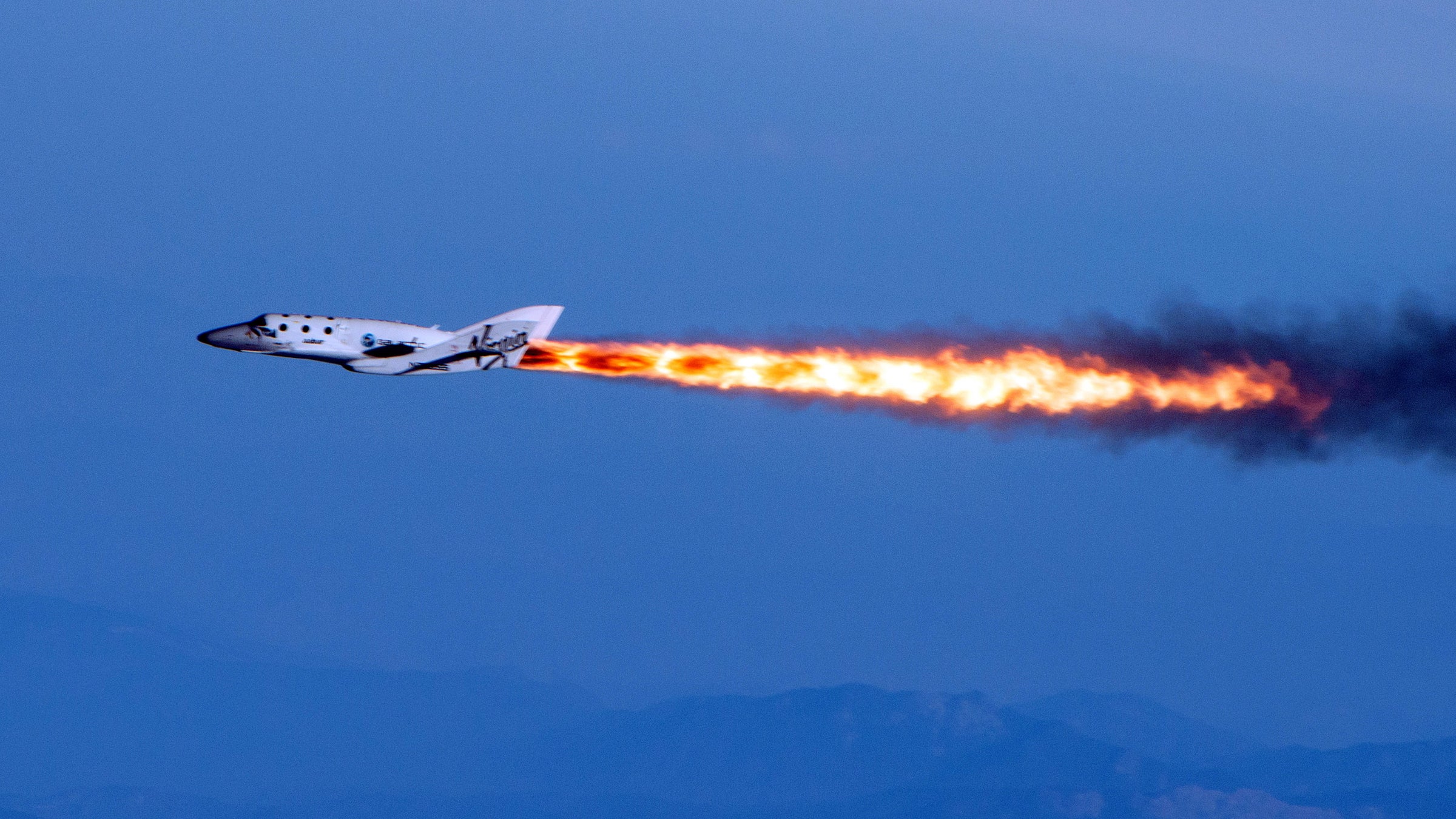  Virgin Galactic's SpaceShipTwo space tourism rocket. (Mark Greenberg/Virgin Galactic file photo via AP) 