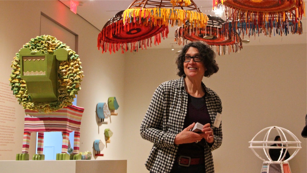 Philadelphia artist and gallery owner Shelley Spector has a new exhibit at the Philadelphia Museum of Art's Perelman Building. (Emma Lee/WHYY)