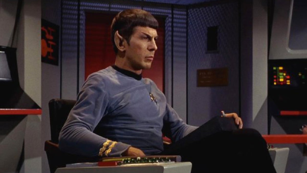  Leonard Nimoy as Captain Spock in Star Trek, 1966.  (Photo by CBS)  