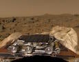 an image taken from the Mars rover