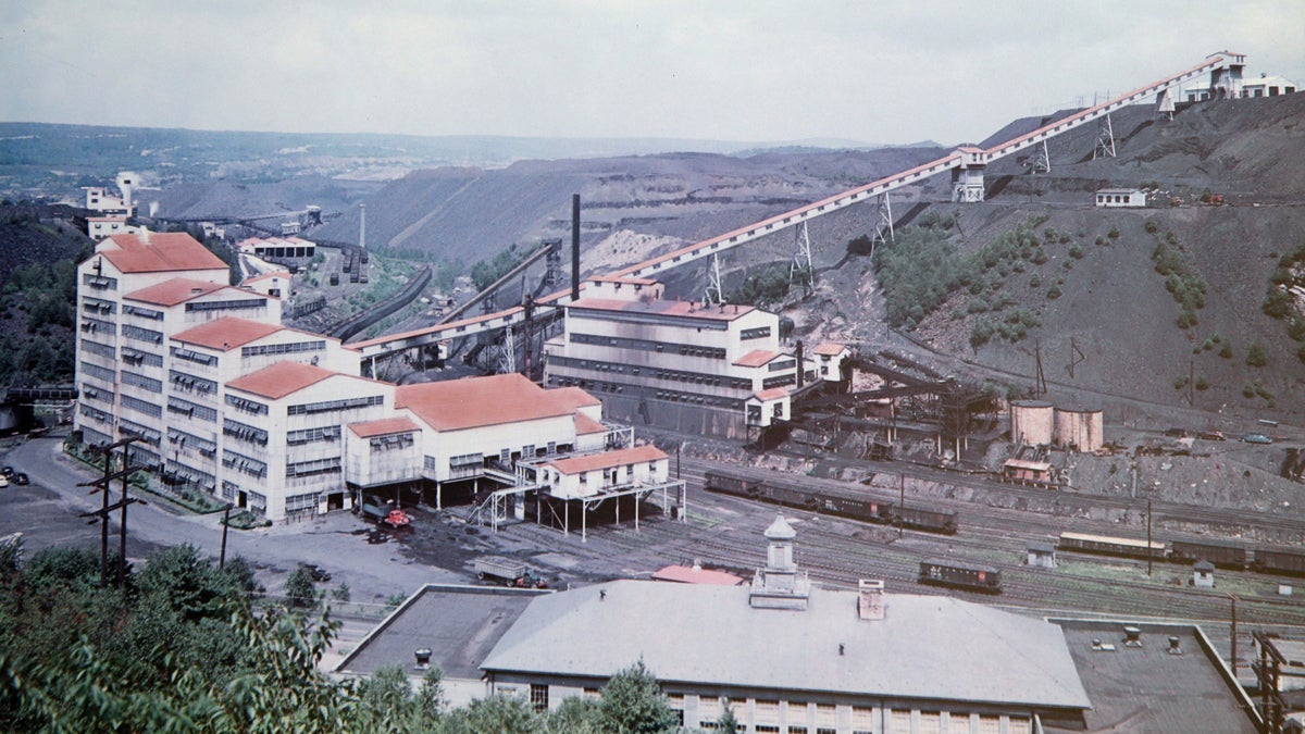  This undated photo provided by Reading Anthracite on April 29, 2015 shows the St. Nicholas Coal Breaker in Mahanoy City, Pa. In the early 20th century, St. Nicholas opened as the crown jewel of a relatively safer, more modern anthracite industry. The breaker and its twin at Locus Summit operated around the clock to meet the nation's dwindling but still substantial need for anthracite. (Reading Anthracite via AP) 