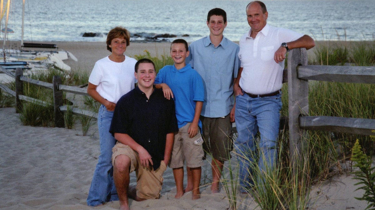  A Schenke family portrait from left to right:  Lisa, Pete, David, Tim and Andy.  (Image courtesy of Lisa Schenke)    