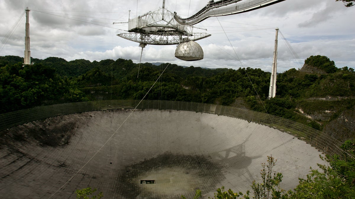 The world's largest radio telescope near Arecibo