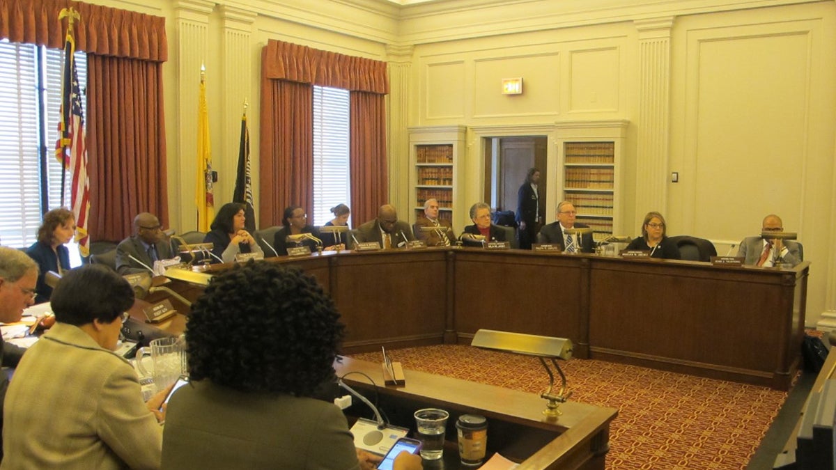 The New Jersey Assembly Education Committee votes Monday to advance the measure to scrap passing the PARCC standardized test as a requirement for high school graduation. (Phil Gregory/WHYY)