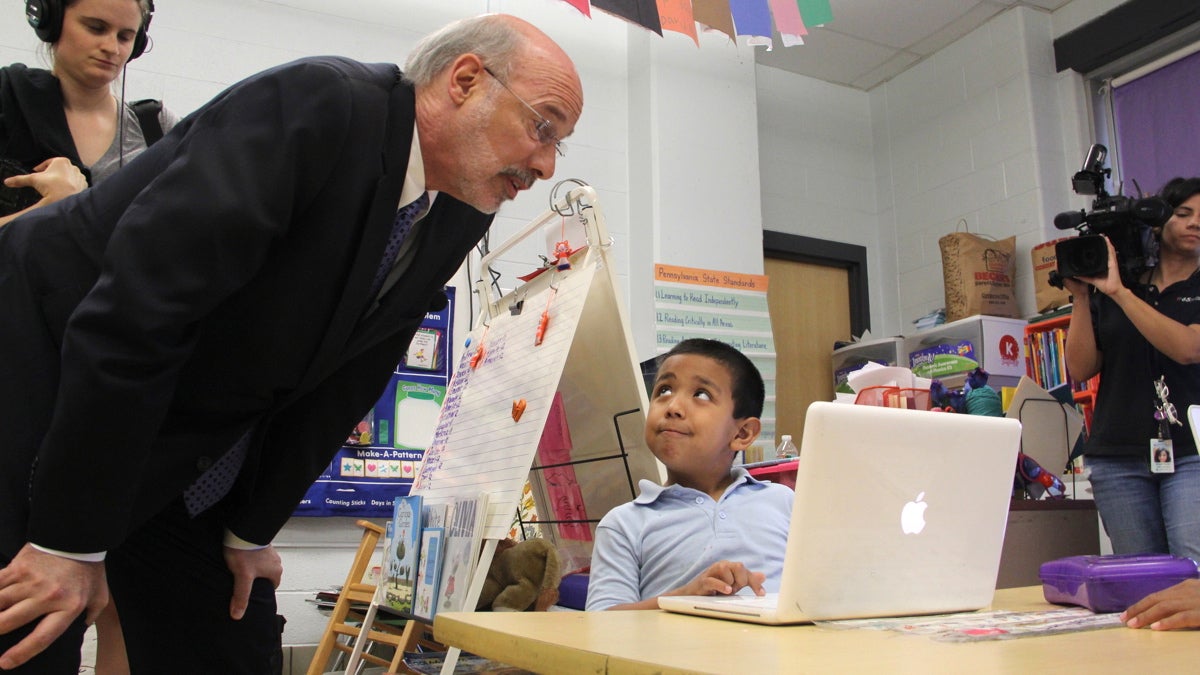  A tentative agreement between Gov. Tom Wolf and leaders in the Republican-held House and Senate includes a $400 million increase for K-12 public education this year. (NewsWorks file photo) 