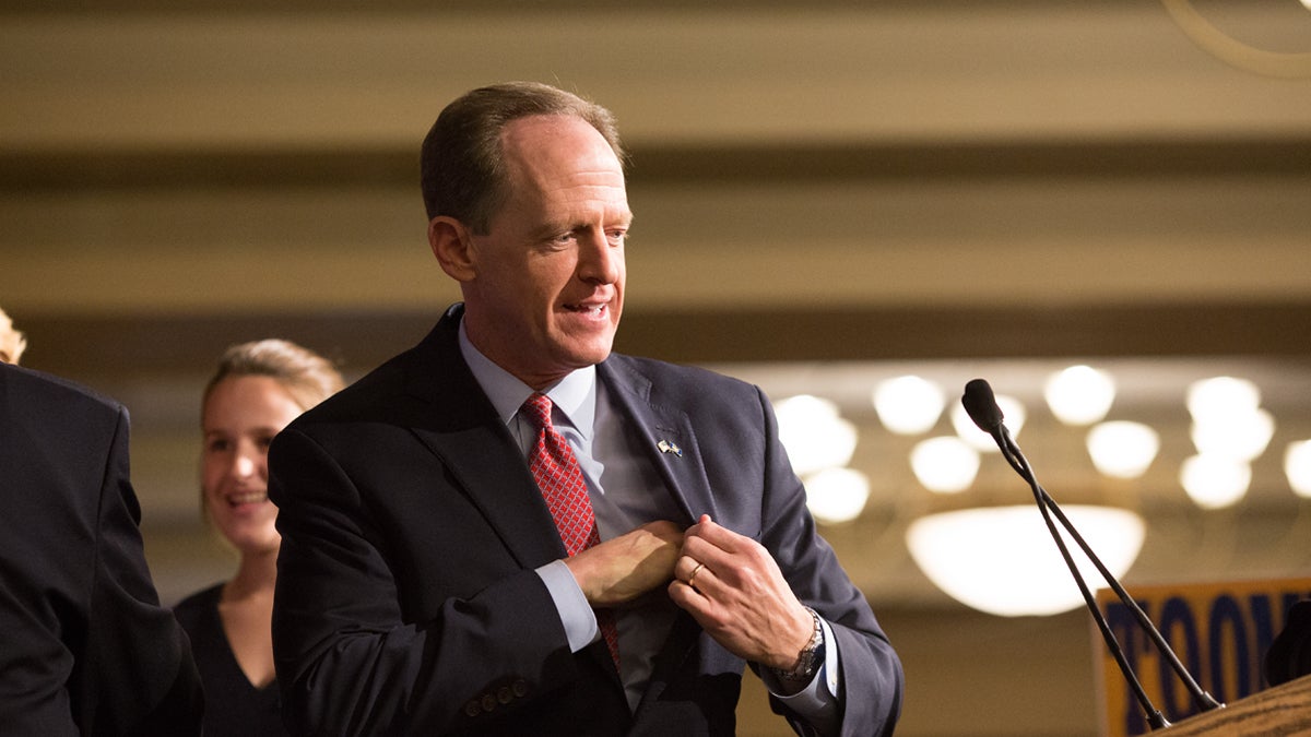 U.S. Sen. Pat Toomey says he anxious to get started on repealing Obamacare.(Lindsay Lazarski/WHYY)