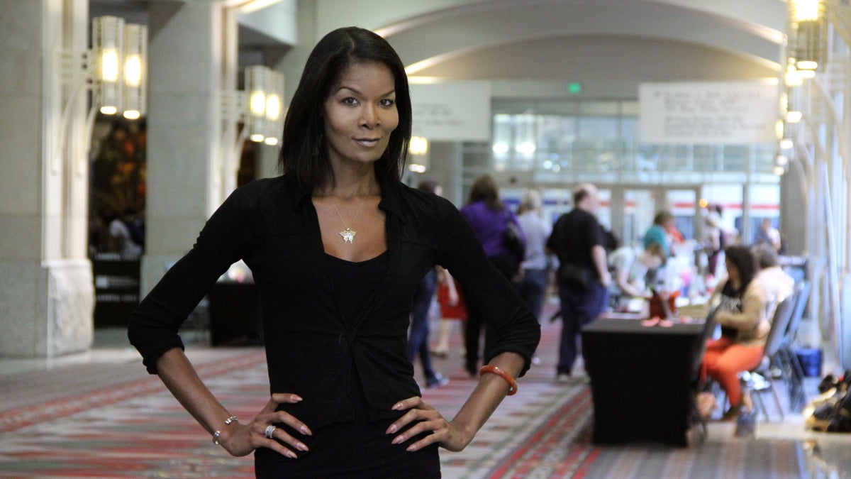  Sharron Cooks, is leading workshops in domestic violence and youth empowerment at the Trans-Health Conference at Philadelphia Convention Center. (Emma Lee/WHYY) 