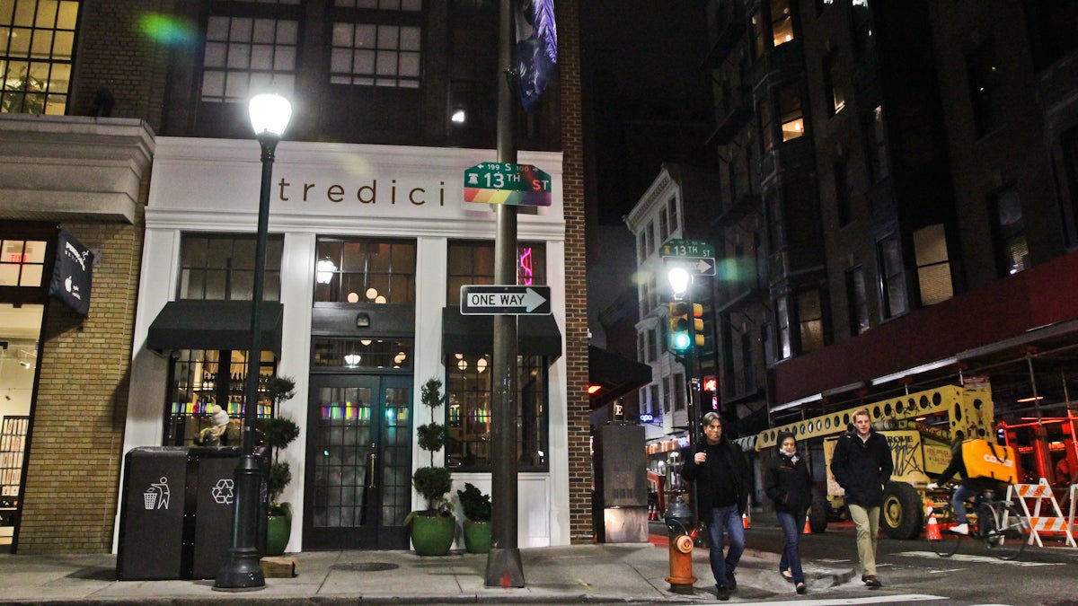 Tredici Enoteca is located at 13th and Samson streets. (Kimberly Paynter/WHYY)