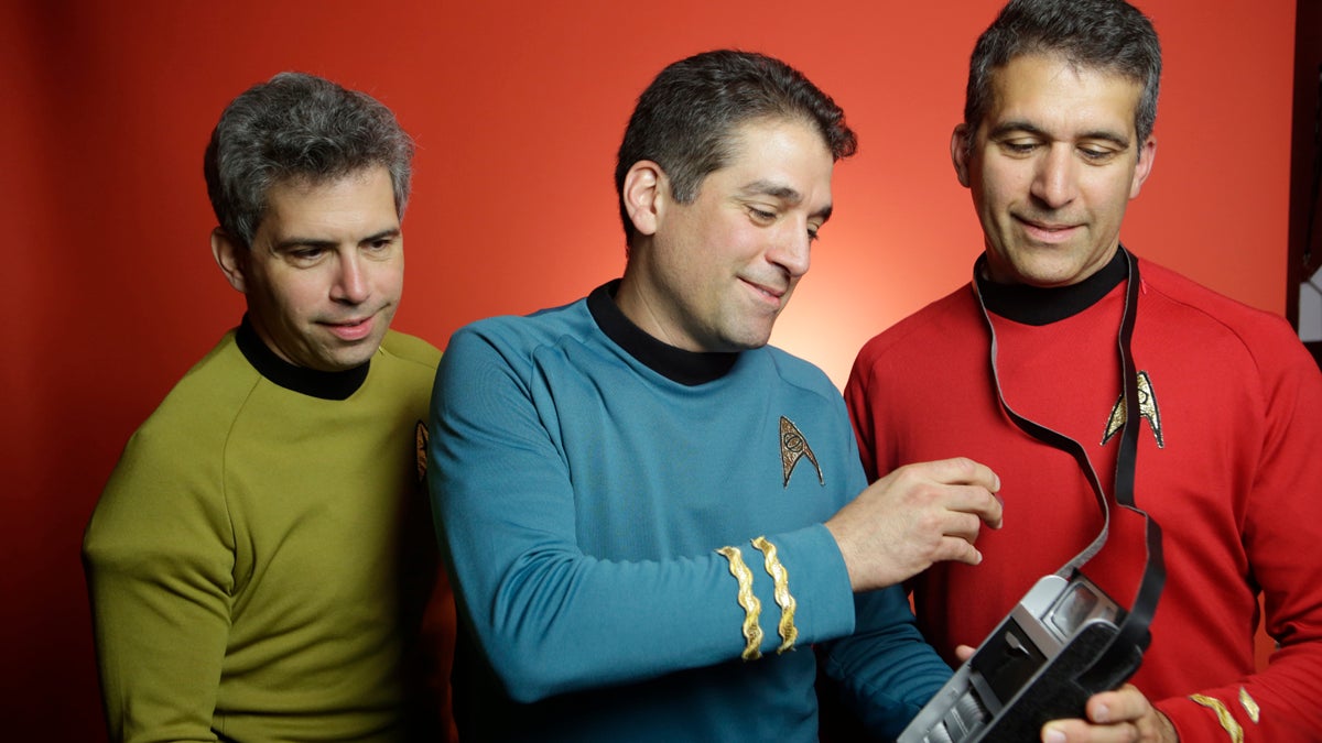 Members of the Final Frontier Medical Devices team geeked out in Star Trek gear