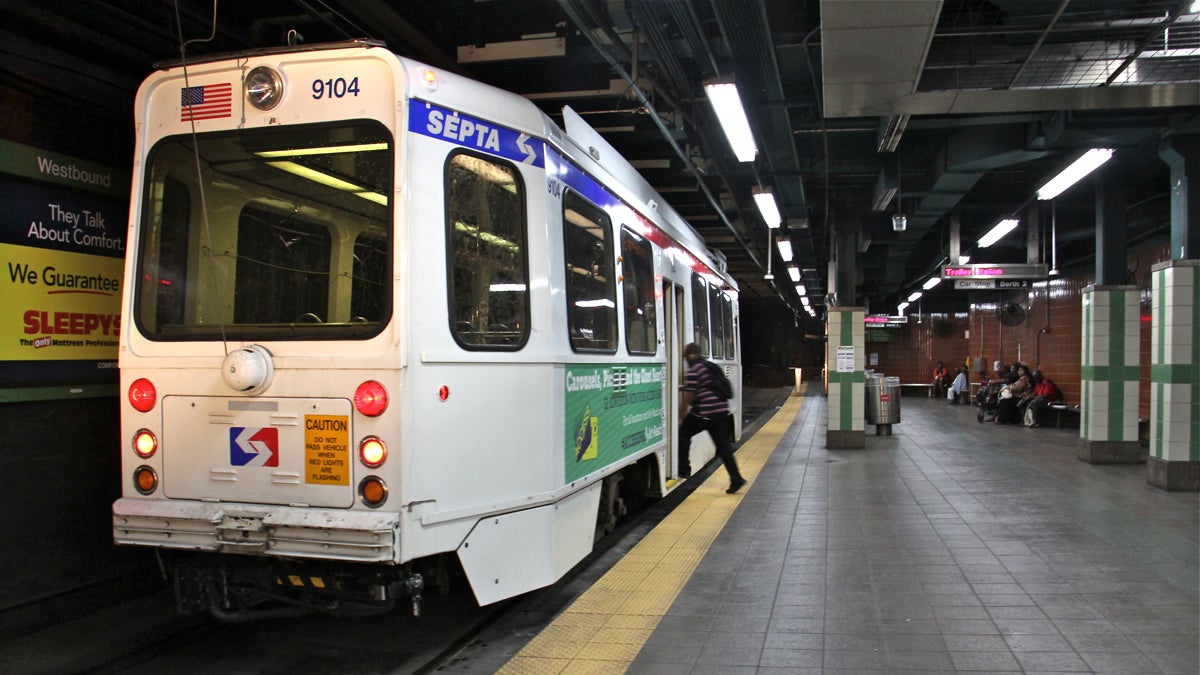 SEPTA will close trolley tunnels on nights and weekends starting Friday for maintenance and cleaning. (Emma Lee/WHYY)