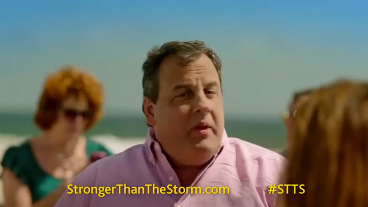  Still image from the 'Stronger than the Storm' campaign ad that featured the family of N.J. Gov. Chris Christie. 