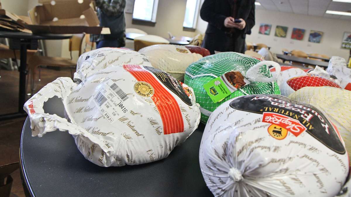  About 400 turkeys were given out in West Philadelphia on Tuesday. Check out our round up of where to go in NW Philly. (Kimberly Paynter/WHYY) 