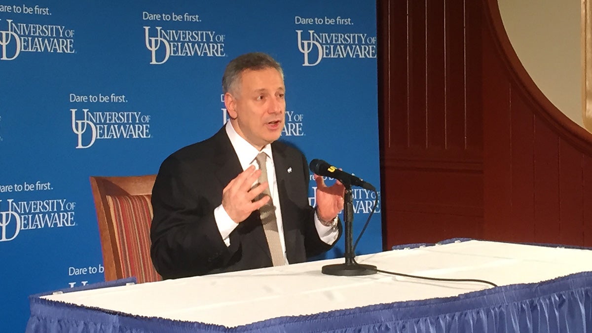  The University of Delaware announced Dennis Assanis as its new president. (Zoe Read/WHYY) 