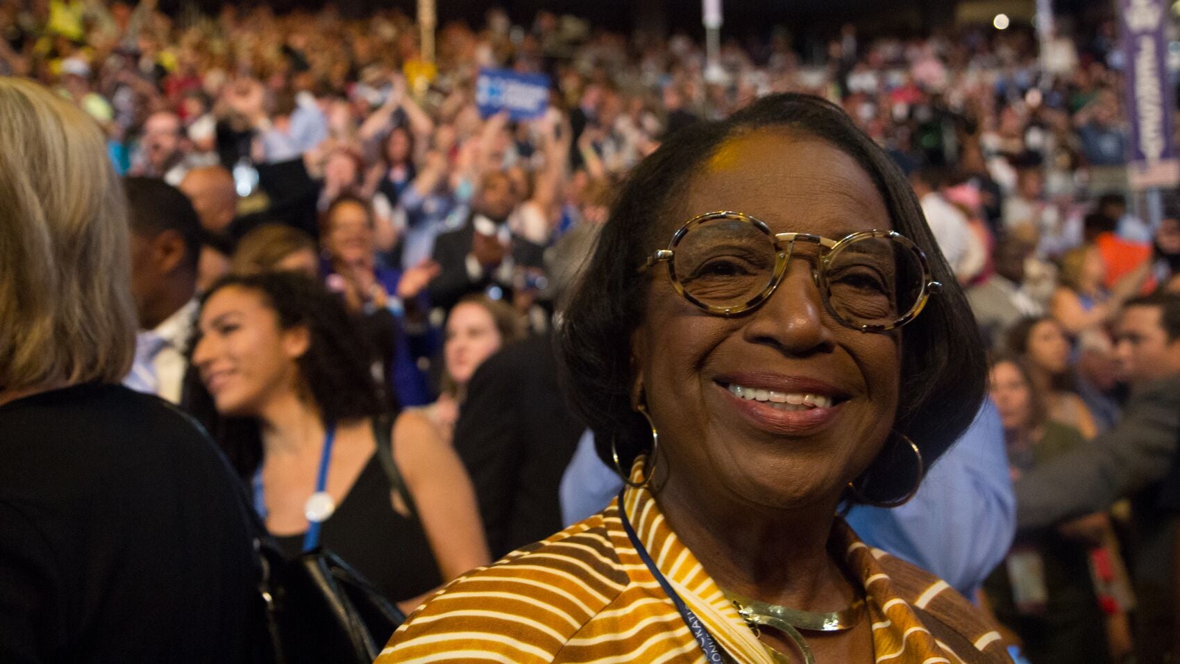 Former Philadelphia Councilwoman Marian Tasco says she expects most Sanders supporters will unify behind Hillary Clinton. (Kimberly Paynter/WHYY)