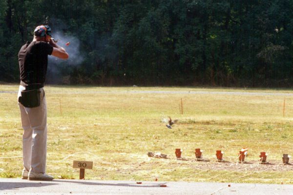  Live pigeon shoots are contests where shooters earn points for every captive bird they shoot down within a certain range. Pennsylvania lawmakers are again considering a ban on the practice. (Image courtesy of The Humane Society of the United States) 