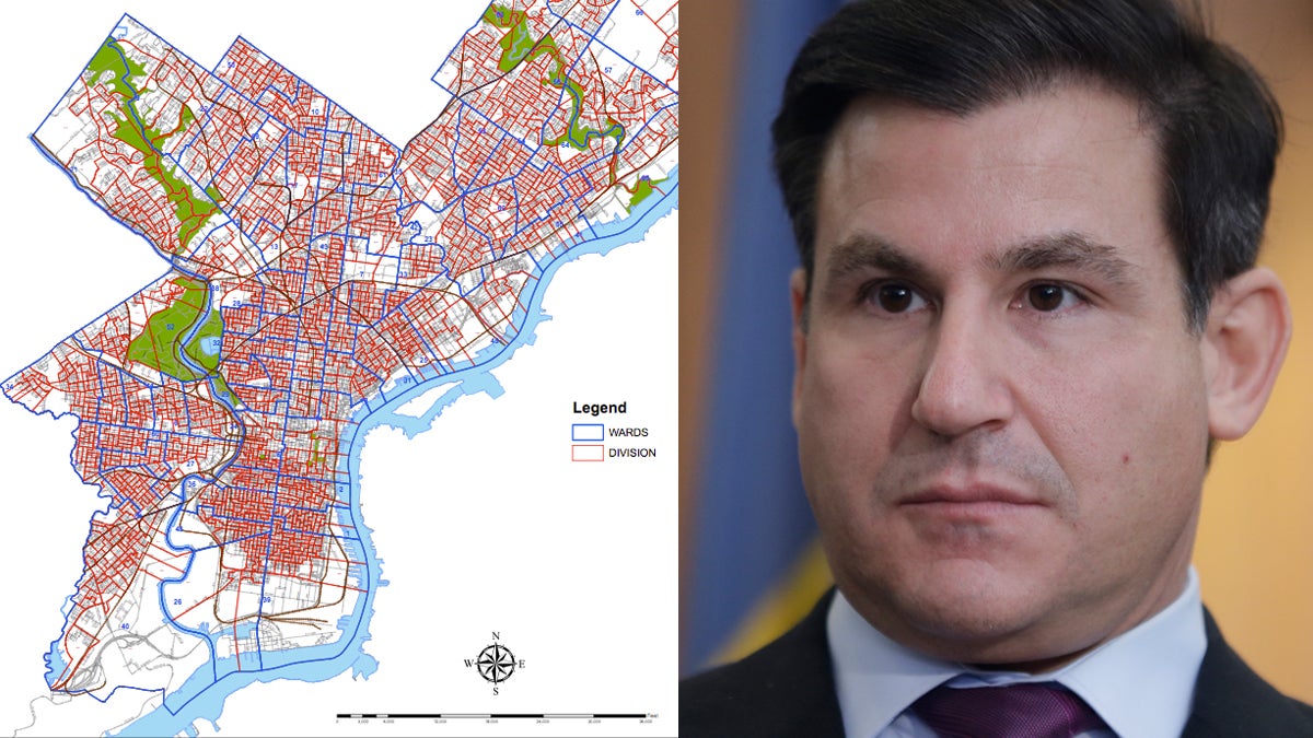 City of Philadelphia Wards & Divisions Map (left) State Sen. Larry Farnese