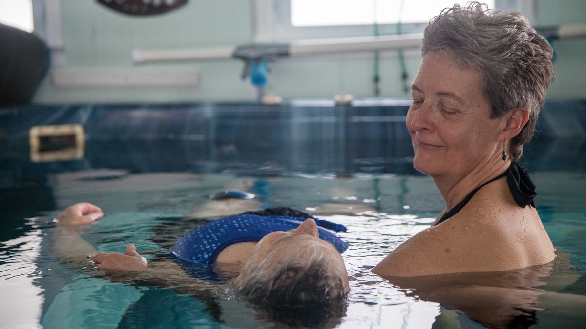  Watsu is a combination of aquatic therapies and shiatsu massage founded by Howard Dull in the early 1980s. (Emily Cohen/for NewsWorks) 