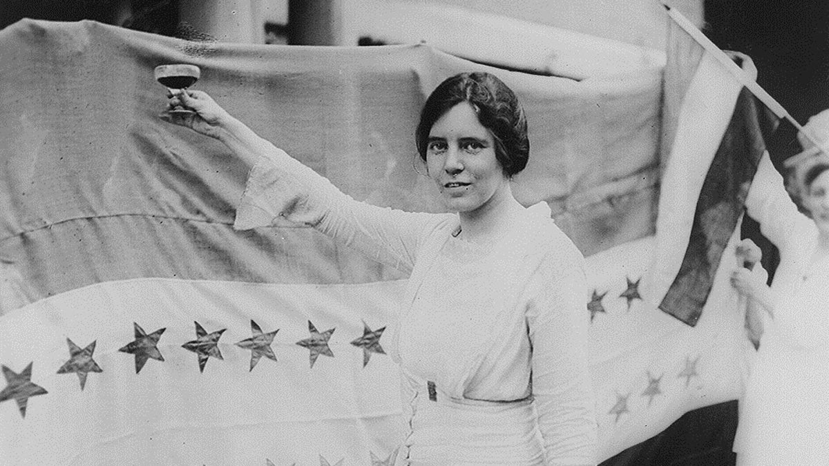  'Alice Paul' by Harris & Ewing, Inc. (This image is available from the United States Library of Congress's Prints and Photographs division/Licensed under Public Domain via Commons https://commons.wikimedia.org/wiki/File:Alice_paul.jpg#/media/File:Alice_paul.jpg) 