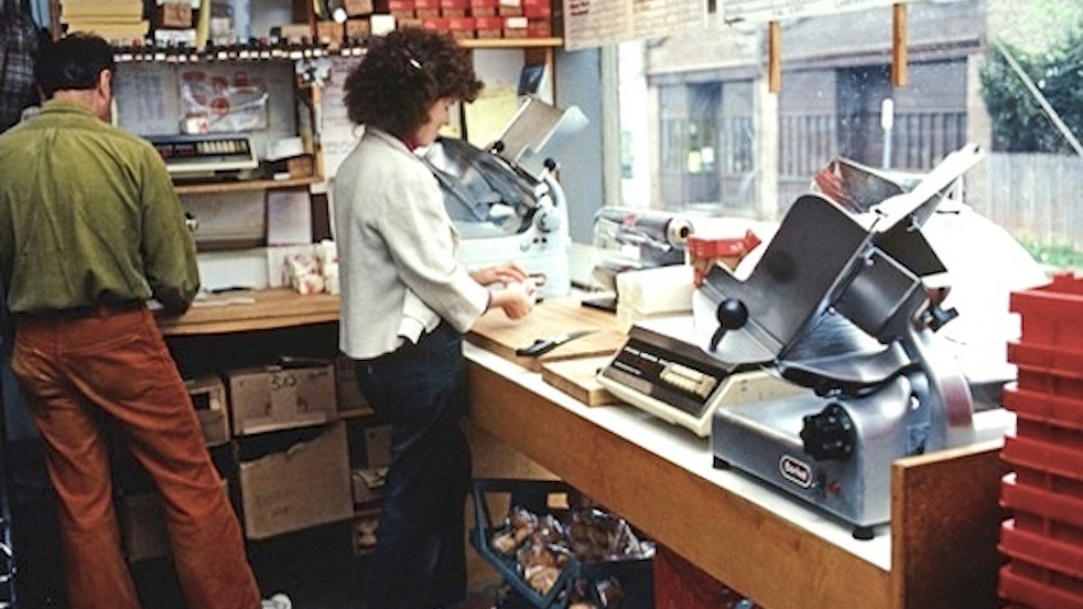  A scene of the co-op from 1978, five years after it opened. (Courtesy of Weavers Way Co-op) 