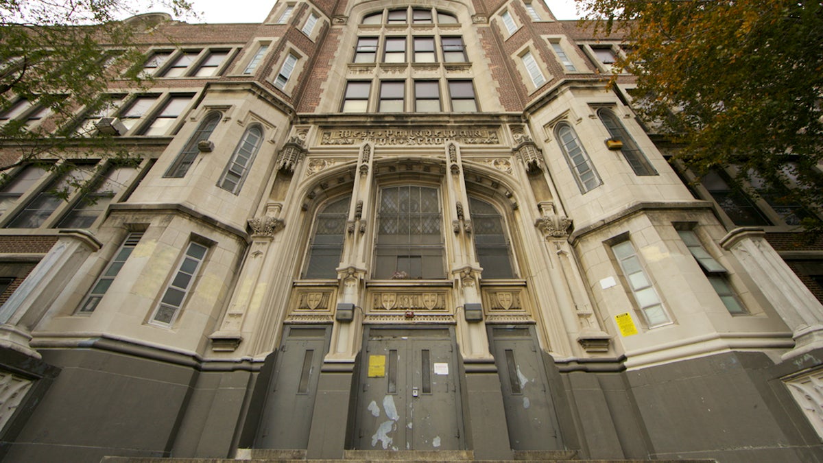  The West Philadelphia High School building is located at 4700 Walnut Street. (Nathaniel Hamilton/for NewsWorks) 