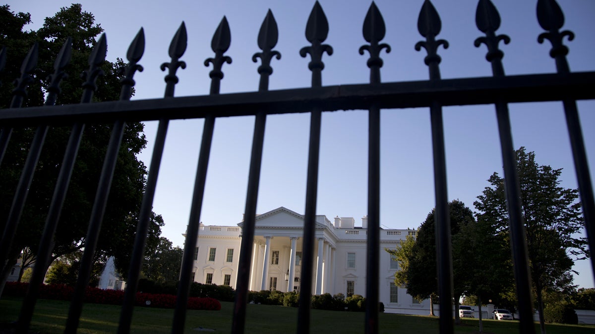 The White House is shown from Pennsylvania Avenue in Washington