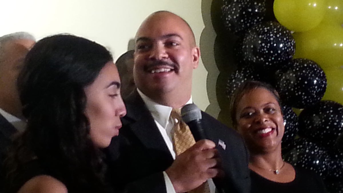  Democrat Seth Williams won handily in the race for District Attorney.  (Tom MacDonald/WHYY) 