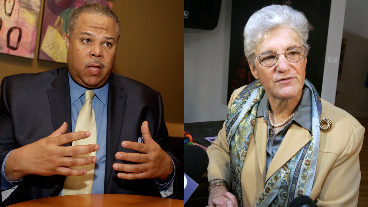  Pa. Sen. Anthony Hardy Williams, D-Philadelphia, and former Philadelphia District Attorney Lynne Abraham are expected to formally enter the mayoral race this week. (AP photos by Carolyn Kaster/AP, Jacqueline Larma/AP) 