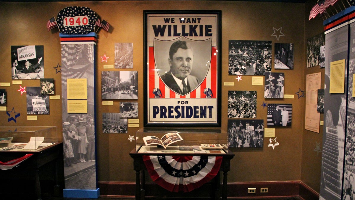 As Philadelphia prepares for its 12th presidential nominating convention, the Urban League looks back with an exhibit exploring this history of the political convention through a Philadelphia lens. (Emma Lee/WHYY)