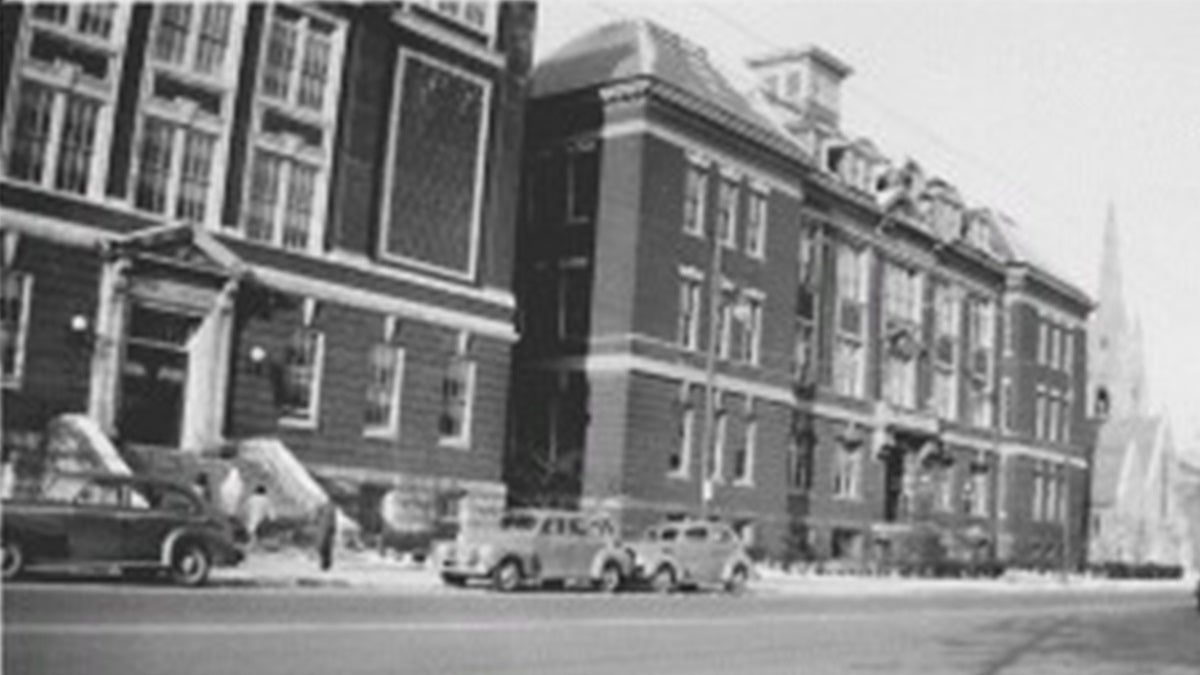  Wilmington High School as it appeared in the 1940s. (photo courtesy Delaware Public Archives) 