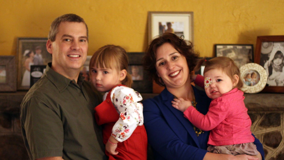  From left: Brian, Adele, Meghan and Vivian Wilson. Vivian, 2, has a form of epilepsy that responds well to treatment with cannabis. (Photo courtesy of Meghan Wilson) 