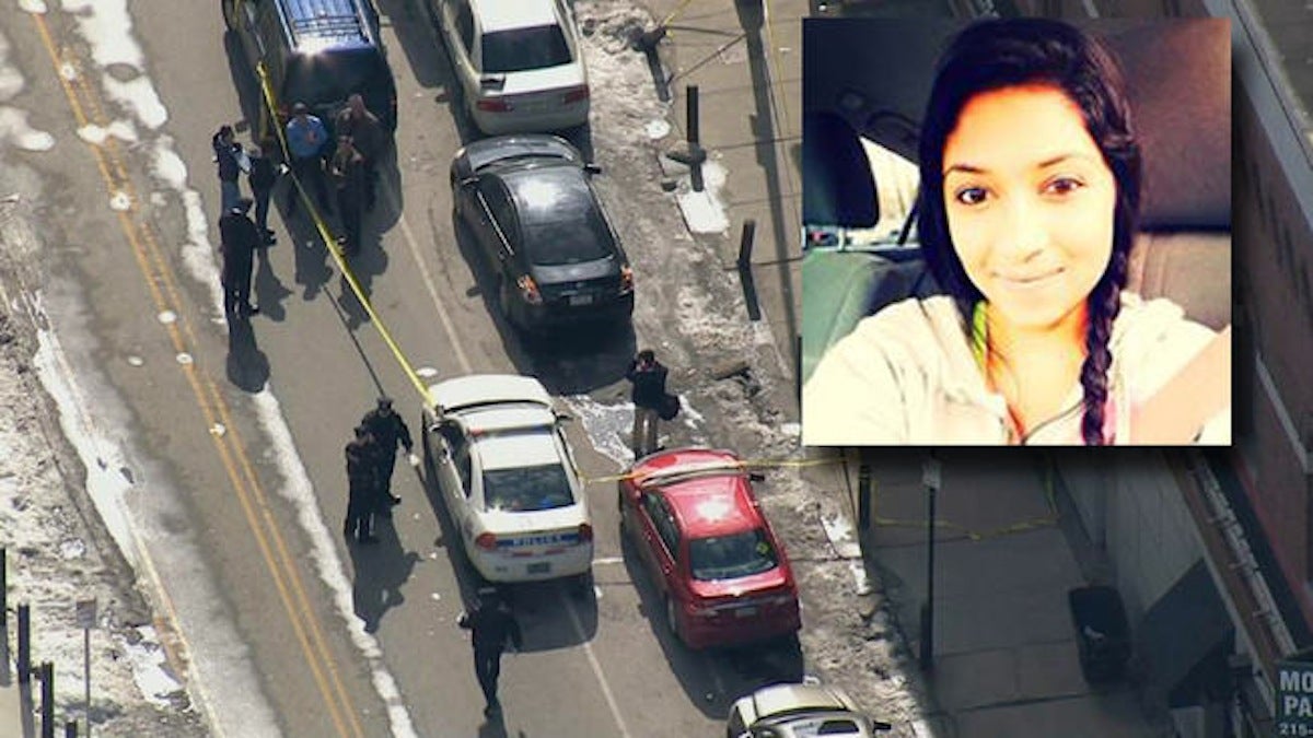  The body of Nadia Malik, 22, was found slumped in the front passenger seat of her Nissan Altima, partially hidden by clothing and a duffel bag. (Image courtesy of NBC10) 