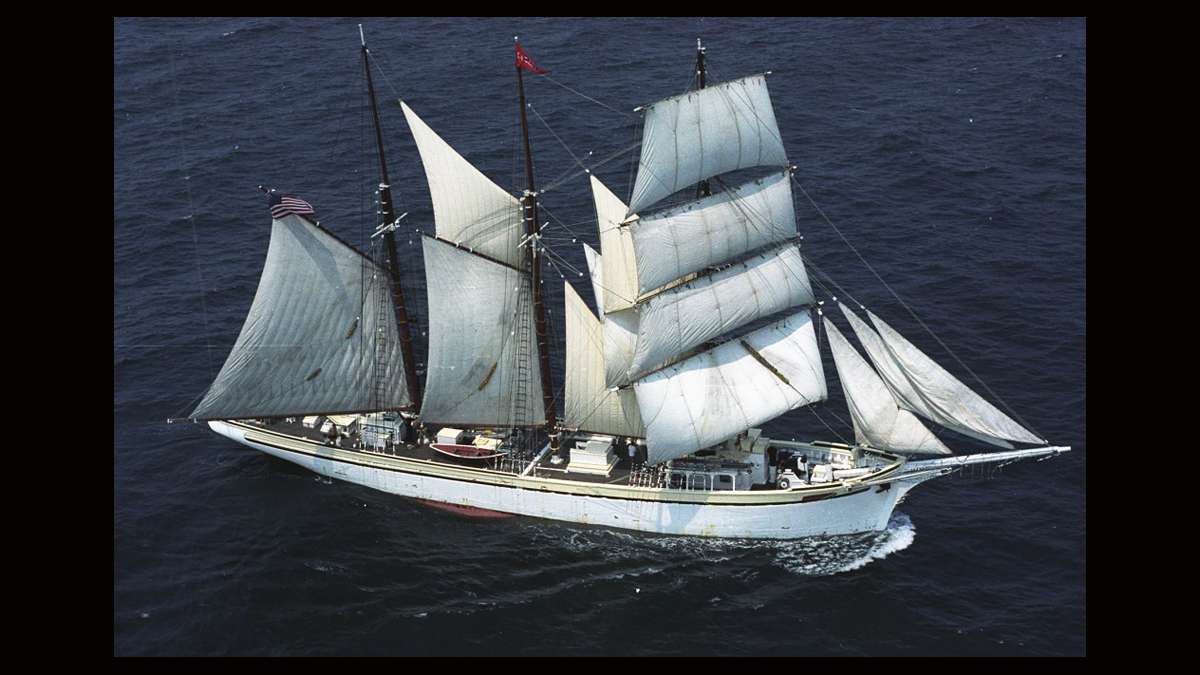   Gazela is Philadelphia’s official Tall Ship. It was built in 1901 in Setubal, Portugal to fish the Grand Banks off Newfoundland. (Photo courtesy of Tall Ships) 