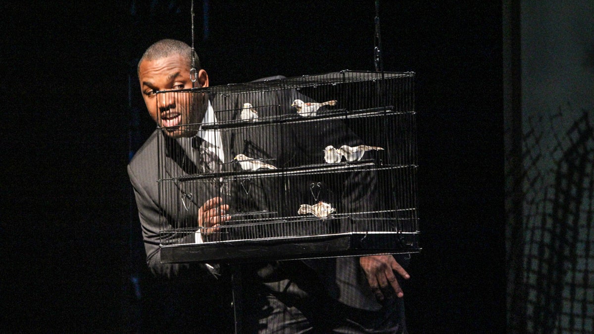 Lawrence Brownlee plays Charlie Parker in Opera Philadelphia’s ‘Charlie Parker’s YARDBIRD.’ (Kimberly Paynter/WHYY)