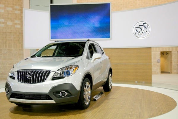 <p><p>Buick's AWD Encore uses a 1.4L Turbo WT engine to produce 138HP and 148Ib-ft, giving it 23MPG city and 30MPG highway. (Nathaniel Hamilton/for NewsWorks)</p></p>
