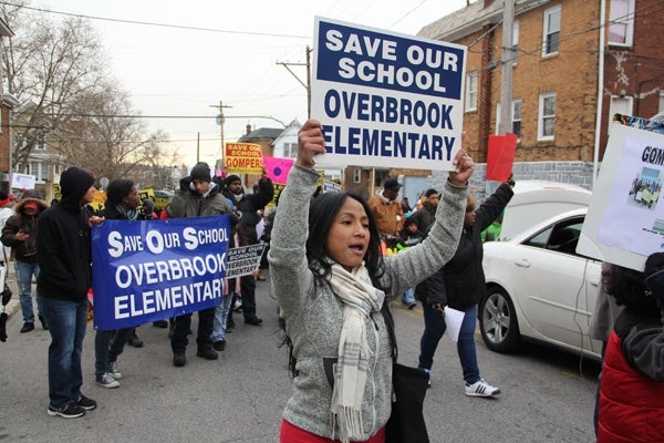 <p><p>Sodonay Williams, who has two children at Gompers, says closing the school doesn't make any sense. She joined protesters who object to the district's proposal to send Overbrook and Gompers students to Beeber Middle School. (Emma Lee/for NewsWorks)</p></p>
