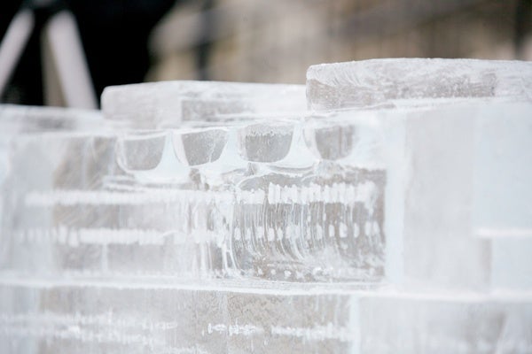 <p><p>Life boats along the ice sculpture of the Titanic. (Nathaniel Hamilton/for NewsWorks)</p></p>

