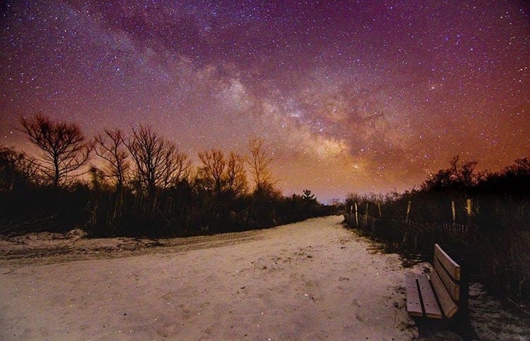  The Milky Way rising over Barnegat Light early yesterday morning by @b_brophy as tagged #JSHN on Instagram. 