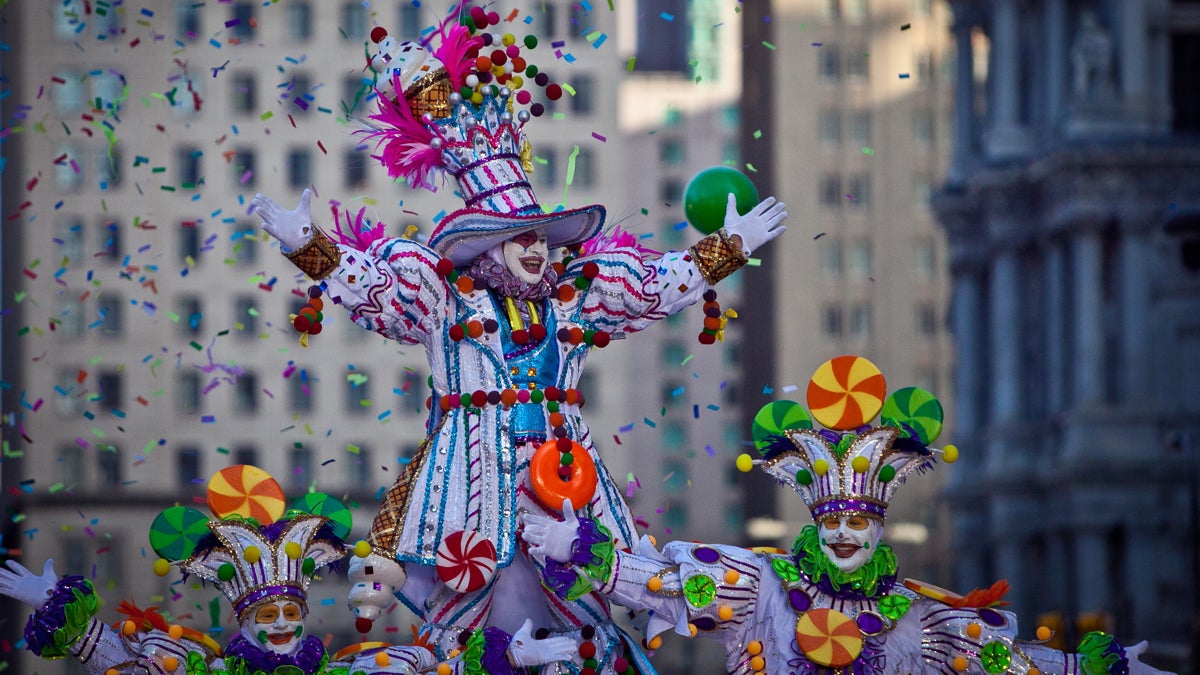  A South Philly String Band marches in the 2012 Mummers Parade in Philadelphia.  (Howard Pitkow / for NewsWorks) 