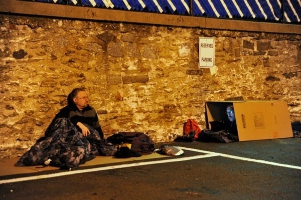 <p><p>25. A volunteer settles in with a few elements of home. (Anna Flint/for NewsWorks)</p></p>
