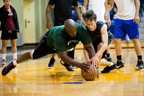 <p><p>29. Despite the fact that Hoops for Homes is a charity event, competition was fierce in some games. (Brad Larrison/for NewsWorks)</p></p>
