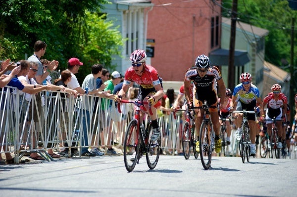 <p><p>19. Cyclists make their way up the Manayunk Wall for the 2012 Philadelphia International Cycling Championship. (Bas Slabbers/for NewsWorks) </p></p>
